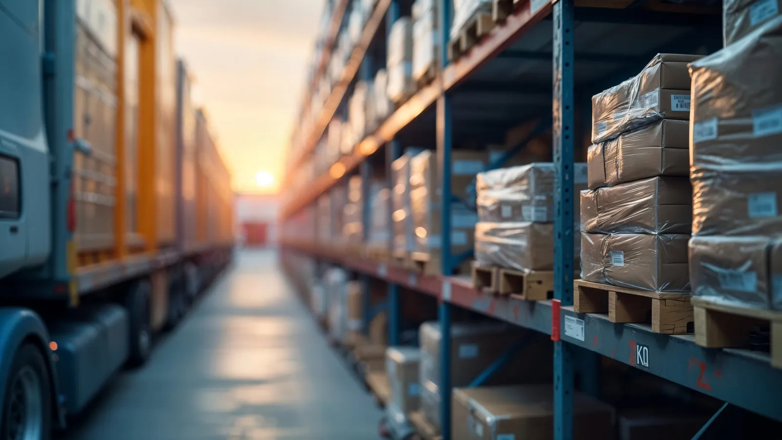 Truck loading with trolleys
